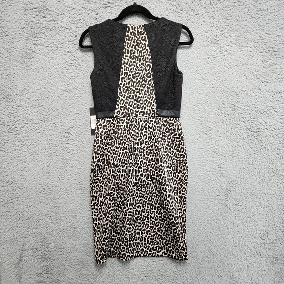KARL LAGERFELD Paris‎ Sleeveless Leopard Print Dress Womens Size 2 NEW w/ Tag - Picture 9 of 15